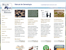 Tablet Screenshot of genealogiahispana.com